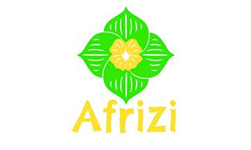 Afrizi Logo - a green and yellow flower
