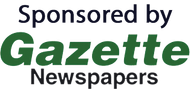 "Sponsored by Gazette newspapers" logo