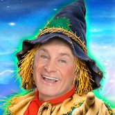 Bobby Davro dressed as a scarecrow