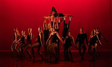 Dancers from Basingstoke Academy of Dance performing on stage