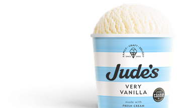 a tub of Jude's ice cream