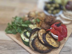 a vegetarian charcuterie board